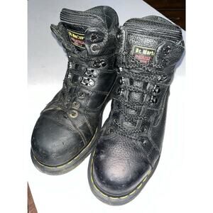 Dr Martens Women’s Work Steel Toe Black Boot Size 8.5‎ Mens 7